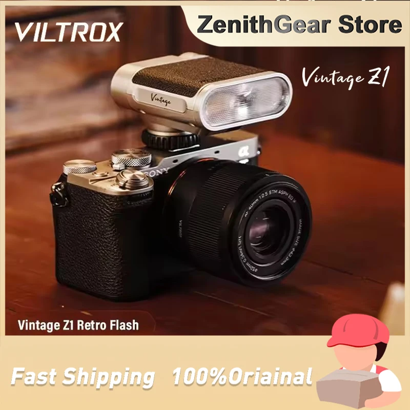 

VILTROX Vintage Z1 Retro Camera Mini Portable Spark Lite Supplement Speedlight FlashLight 6500K Custom For Canon Nikon Sony