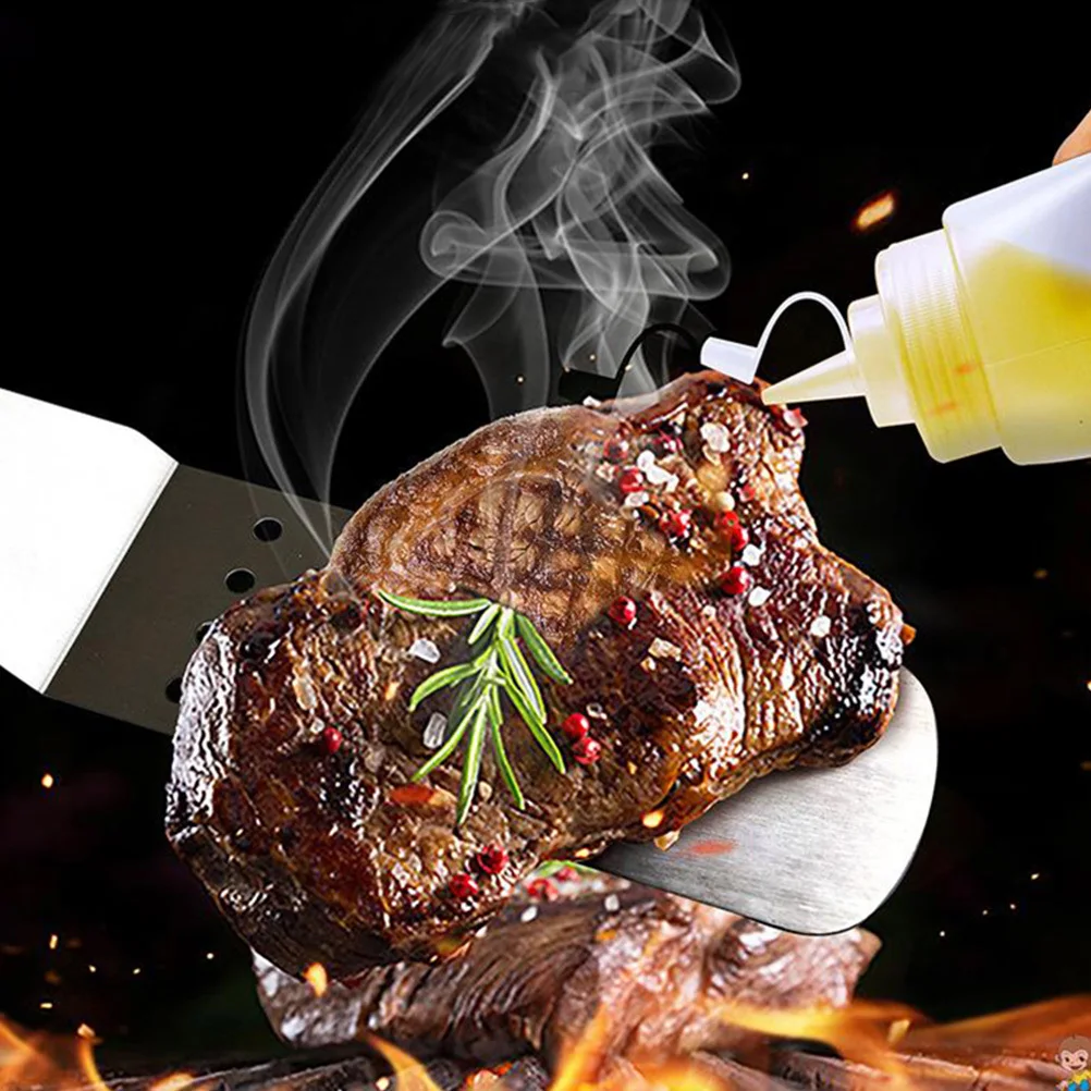 

3pcs Stainless Steel Cooking Spatulas Set Black Kitchen Utensils For Steak Pizza Barbecue Frying Tools Multi-Functional Spatulas