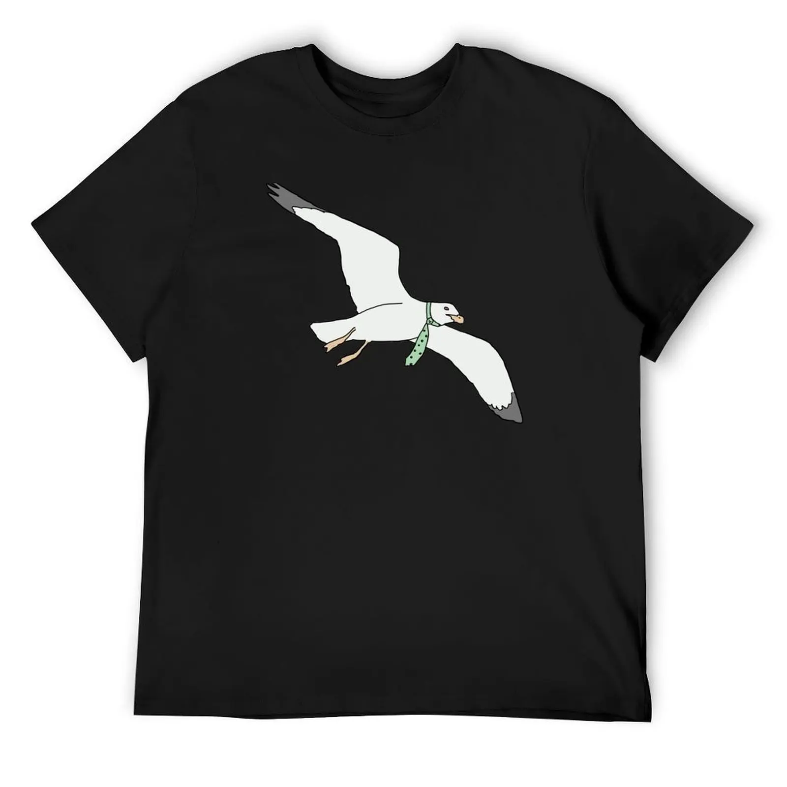 Tie Seagull T-Shirt rapper graphic tees summer top mens graphic t-shirts funny