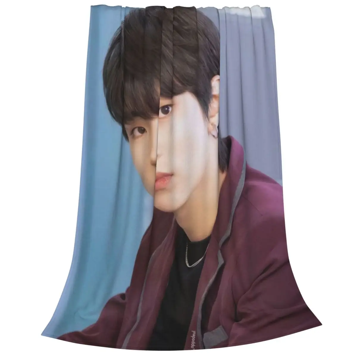 Hwang In Yeop Blanket Flange Textile Decor Portable Super Soft Throw Blankets for Home Office Plush Thin Quilt