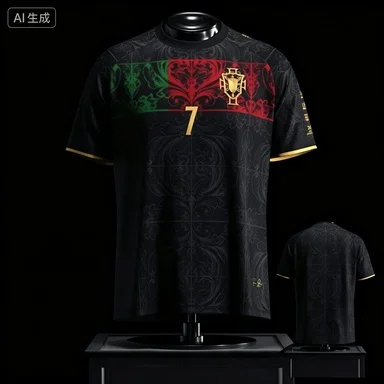 2026 New Portugal Cristiano Ronaldo No.7 Football Jersey, Fan Quick Drying T-shirt for Sports Training Family Matching