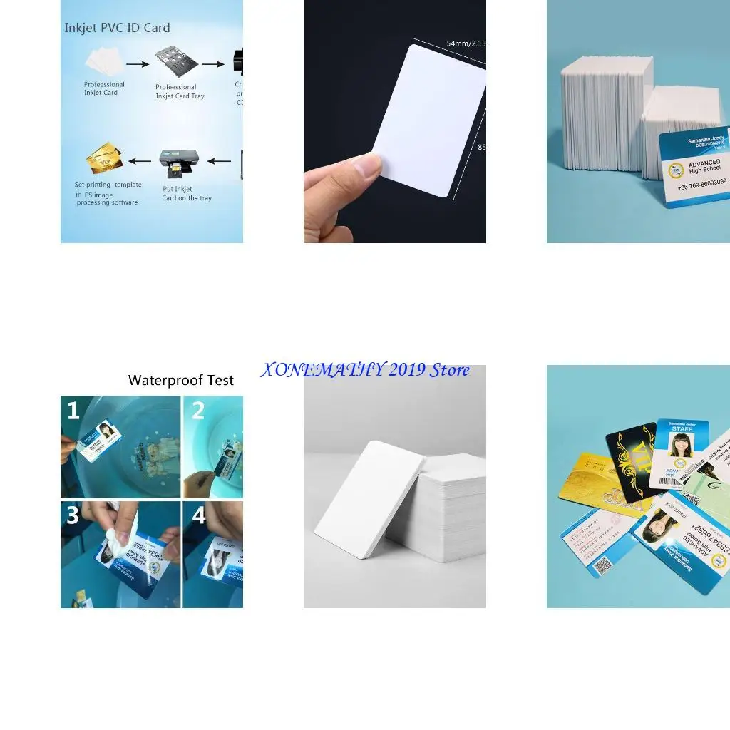 

F42F 100ps Premium White Blank Indling Pvc -карты Белый пластик с двусторонней печать