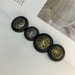 10Pcs/Lot Exquisite Vintage Metal Buttons for Clothing Handmade DIY Sewing Coat Suit Round Buttons Accessories