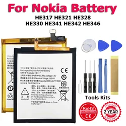 New HE346 HE317 HE321 HE330 HE328 HE341HE342 High Quality Battery For Nokia X 2.1 3 5 6 7 8 5.1 7.1 6.1 Plus Batteries +Tools