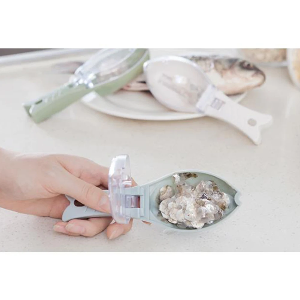 

2 Pcs Fish Scaler Portable Cleaning Tool Shaver Skin Cleaner Thicken Scraper for