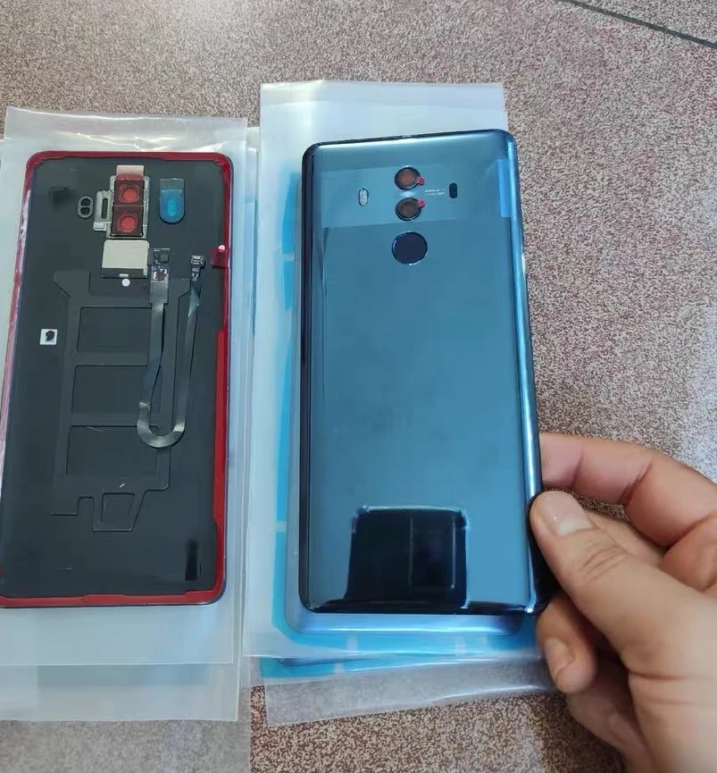 For Huawei Mate 10 Pro  Battery Back Cover Case With Fingerprint Sensor+Camera Lens+Flash Light
