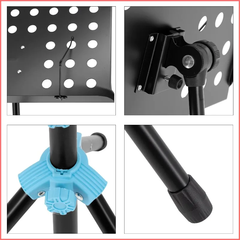 MS-34B Musical Instrument Accessories Height Adjustable Professional Iron Music Rack