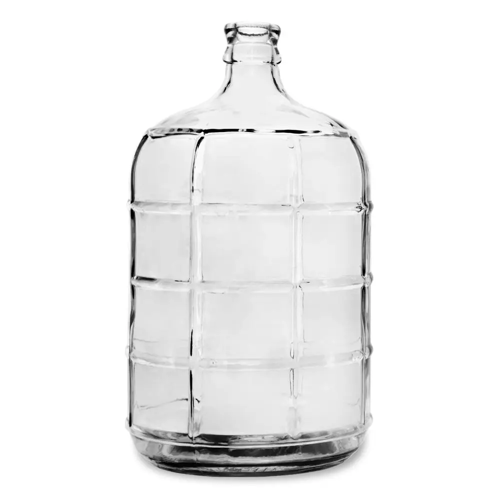 

3 Gallon Round Glass Carboy Fits 30mm Cork Finish or 55mm Push Cap Home Brew Clear Glass BT3GG