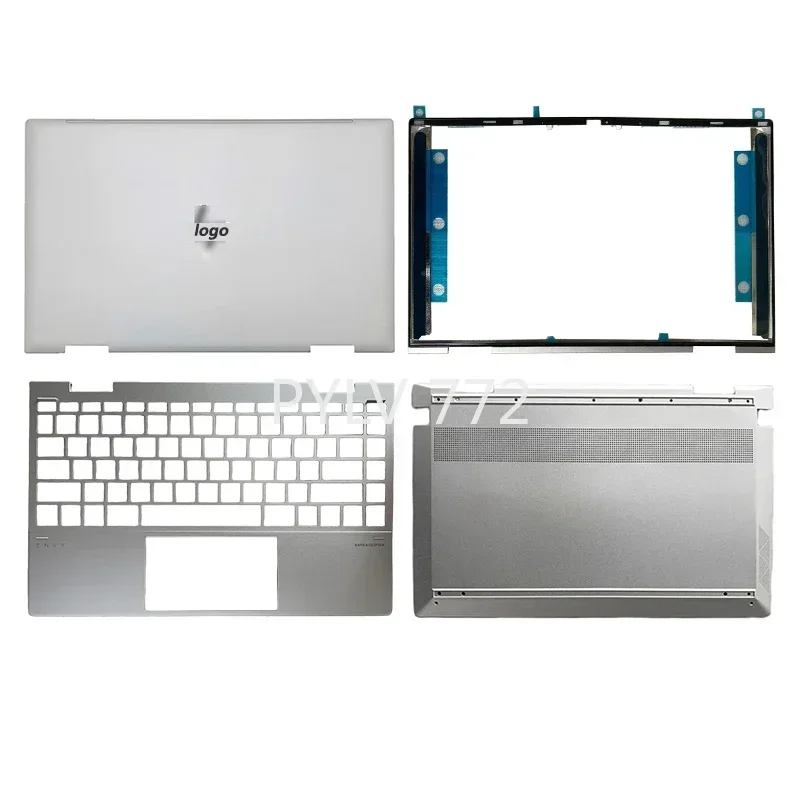 New Disassembled for ENVY X360 13-AY TPN-C147 L94498-001 LCD Back Upper Top Cover Bottom Shell Lower Laptop Case Brown/Silver