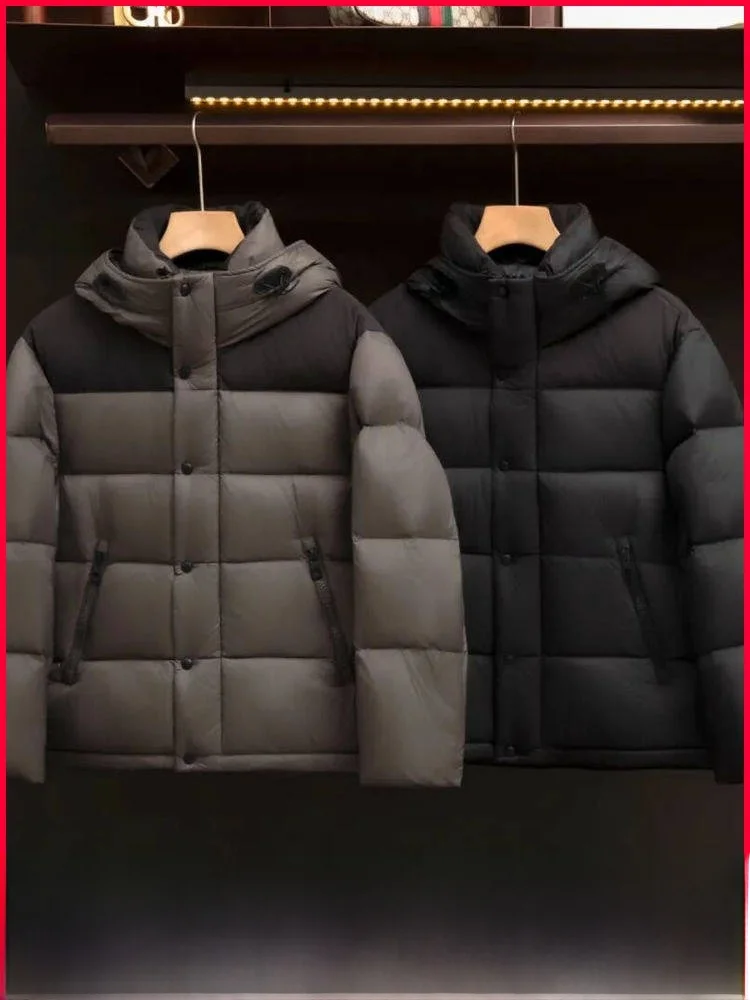 

Мужская утепленная зимняя пуховая куртка: ветрозащитная, водонепроницаемая, теплая, на молнии, повседневная, из полиэстера