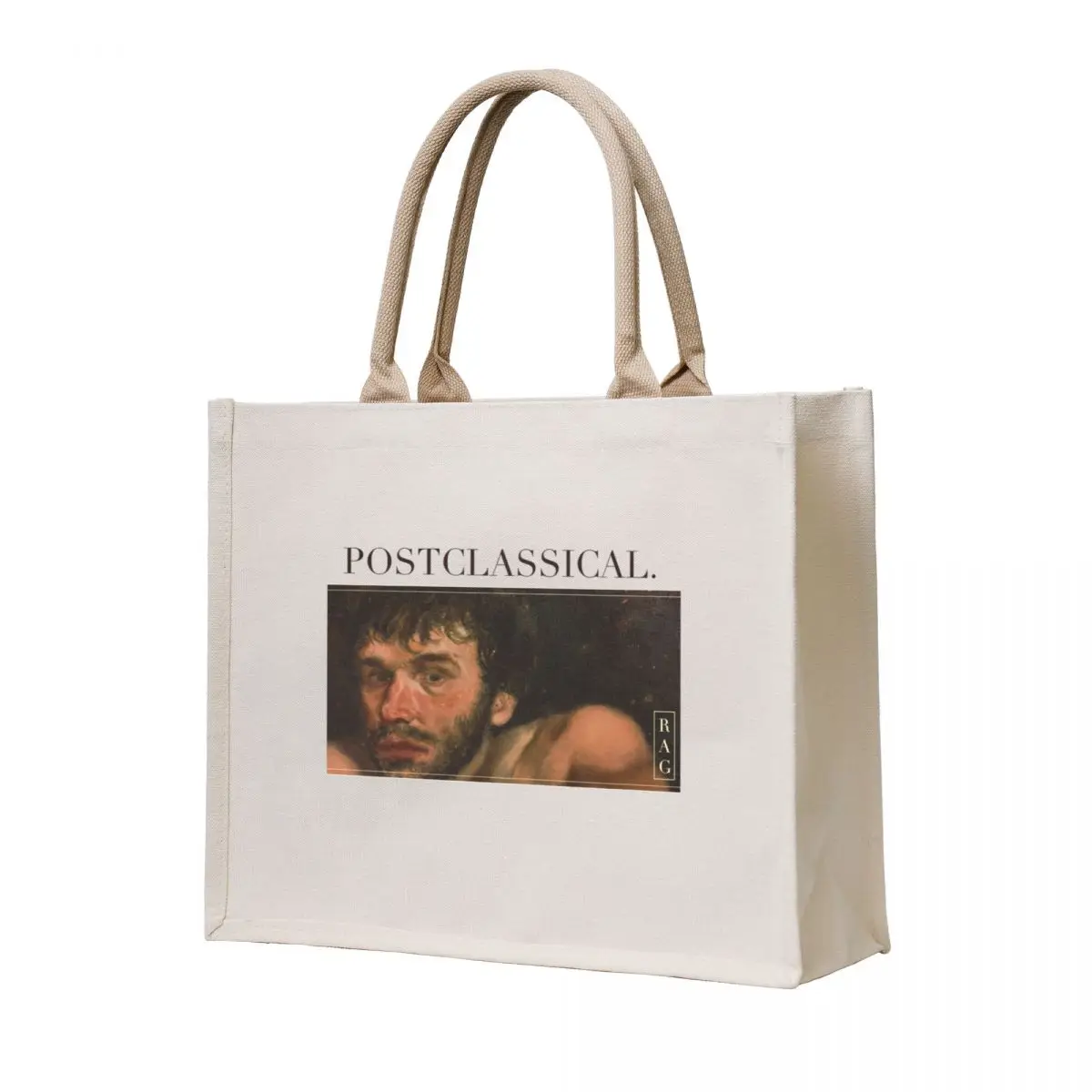 POSTCLASSICAL. Tote Bag university shopper bag Women's handbag canvas bags