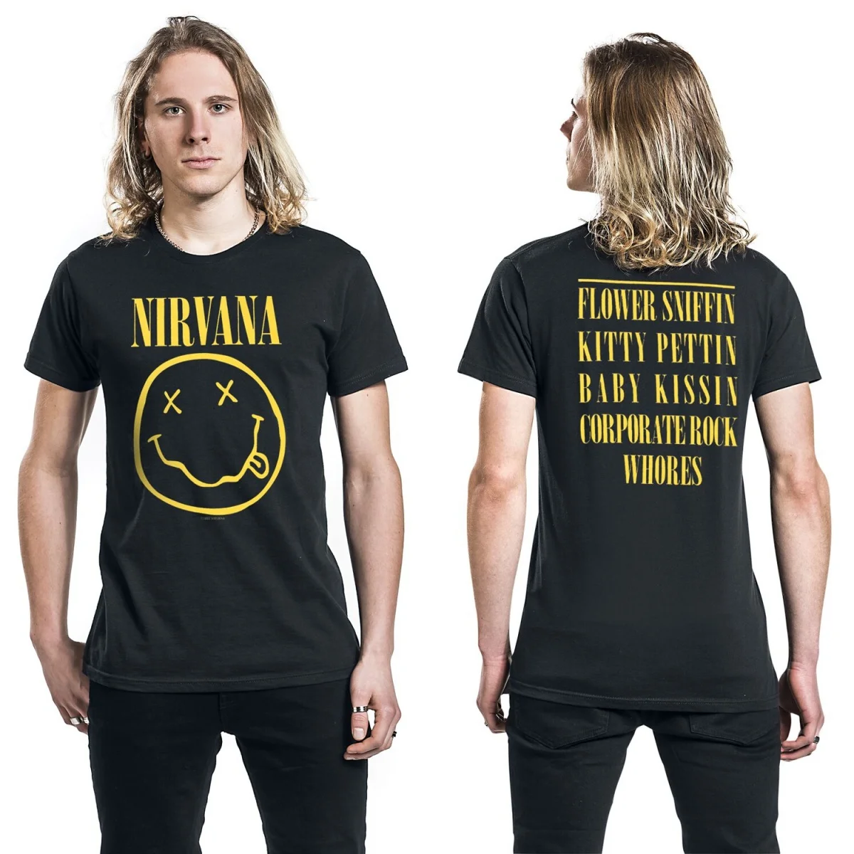 Neues Nirvana-Grafik-Baumwoll-T-Shirt, Unisex, Sommer, kurzärmelig, modisches Marken-T-Shirt, luxuriöses, lässiges Vintage-T-Shirt – Detail 3