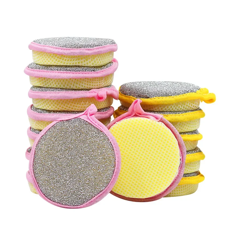 

5/10Pcs 12*2.5cm Double Side Dishwashing Sponge Dish Washing Brush Pan Pot Dish Wash Sponges Household Cleaning Kitchen Tools