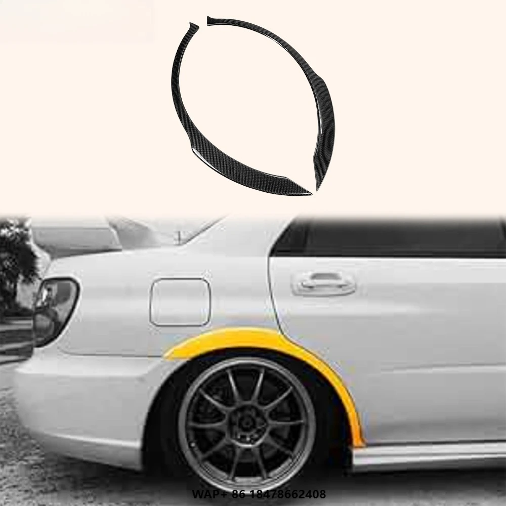 

For Subaru Impreza GDA GDB GDC Gen 7-9 KZ Carbon Fiber Rear Wheel Arch (2pcs)