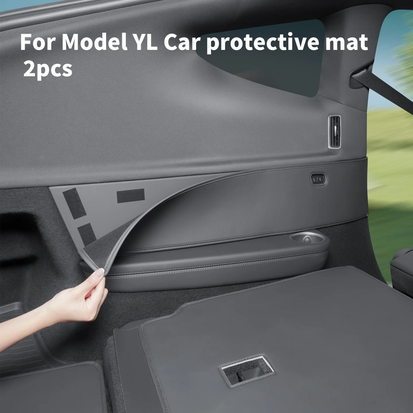 Suitable for Tesla Model YL Protective Pad C-Pillar Interior Three Row Seats with Protective Pads on Both Side Panels