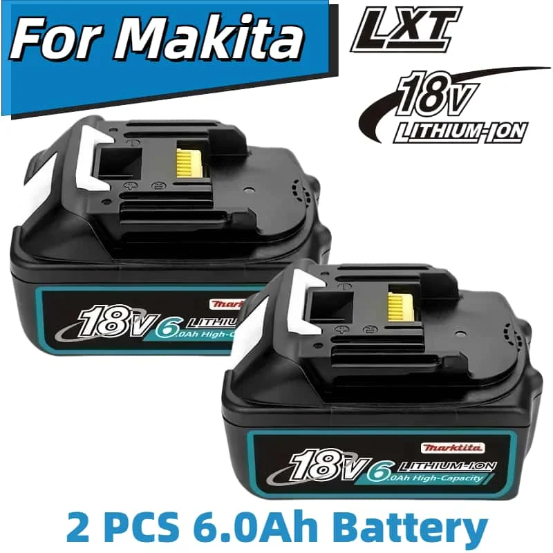 

Genuine 18V Battery For Makita 12Ah Rechargeable Power Tools Battery 18V with LED Li-ion Replacement LXT BL1860B BL1860 BL1850