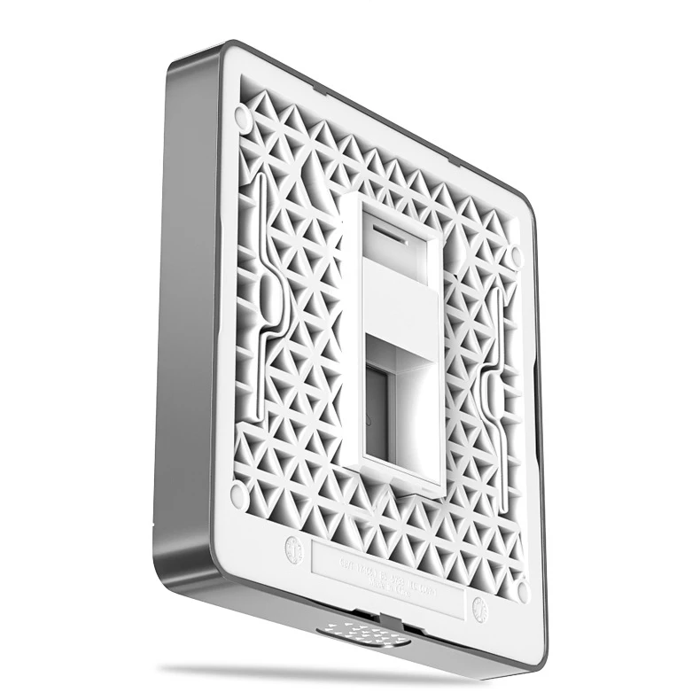 ZoeRax 1/2 Port Keystone Wandplatte Typ 86, Einzelne Wandplatte für RJ45 Keystone-Buchse und Modulare Einsätze – Detail 6