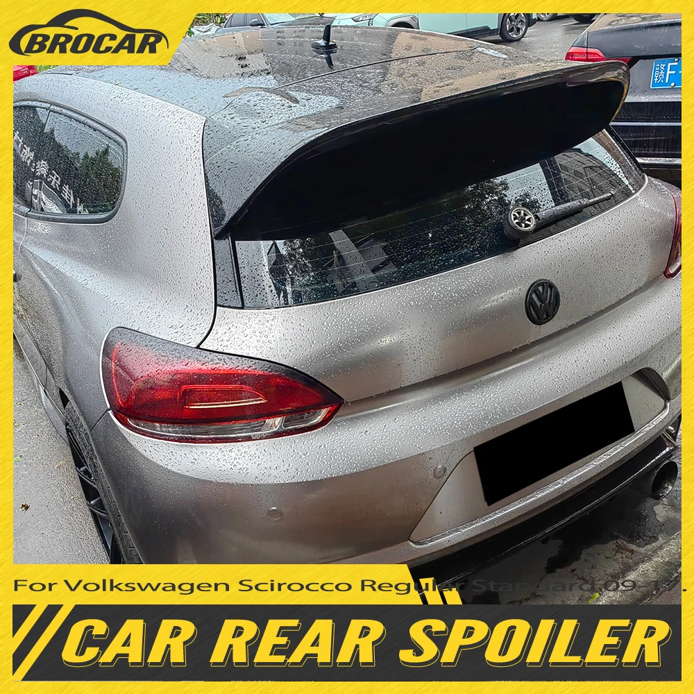 For Volkswagen Scirocco Regular Standard Trunk Spoiler 2009-2017 High Quality FRP Unpainted Rear Spoiler Trunk Boot Wing Spoiler