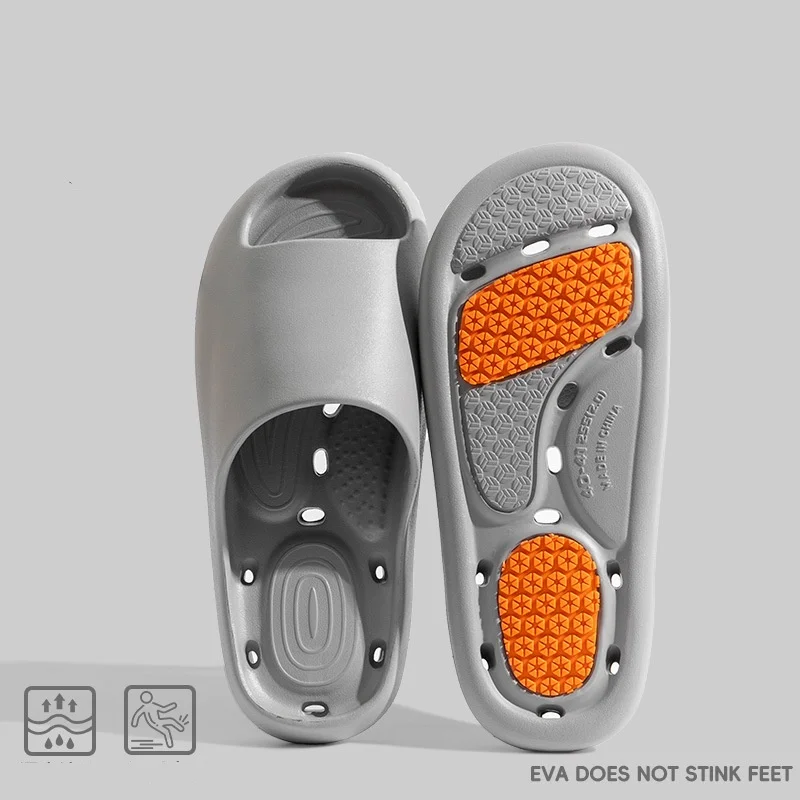 

Bathroom Leakage Slippers For Women Indoor Home anti-slip And non-smelly Hotel Bathing Cool Slippers