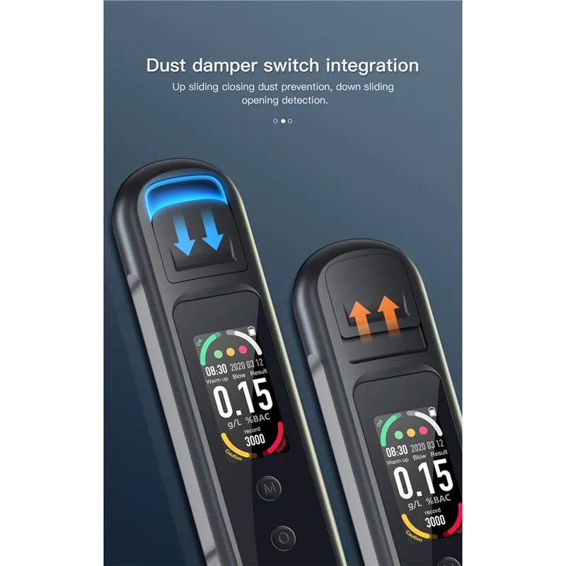 Alkohol Non-Kontak Dengan Layar Tampilan LED Fungsi Memori Penyimpanan Data 50 Grup-Y18A