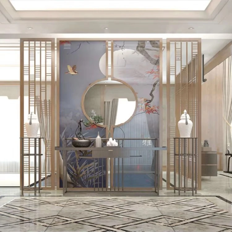 

ej-Premium Modern Stainless Steel Dividers Metal Art Screen Partition for Hotel Lobby Office Decoration&