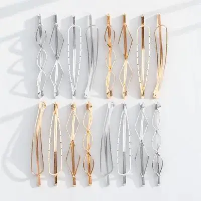 

16 шт. металлических заколок для волос, минималистичные модные аксессуары для волос для женщин и девушек, украшения для волос на свадьбу, день рождения, вечеринку