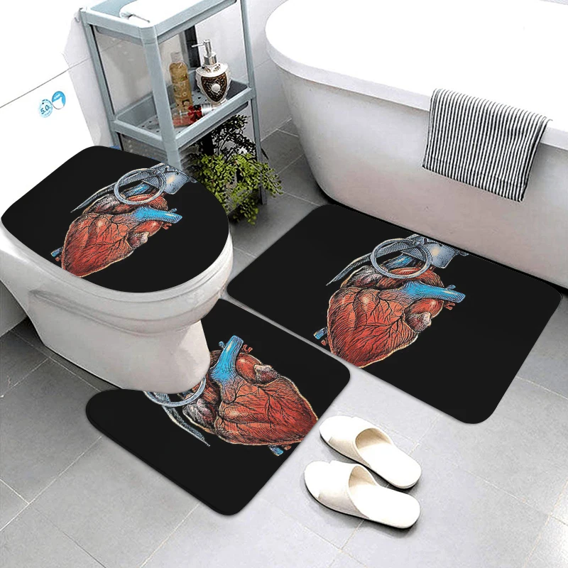Decorative Bathroom Rug Shower Mat Moroccoflower Foot Mat Entrance Door Mat Kitchen Mat Bedroom Mat Bathtub color Party rug