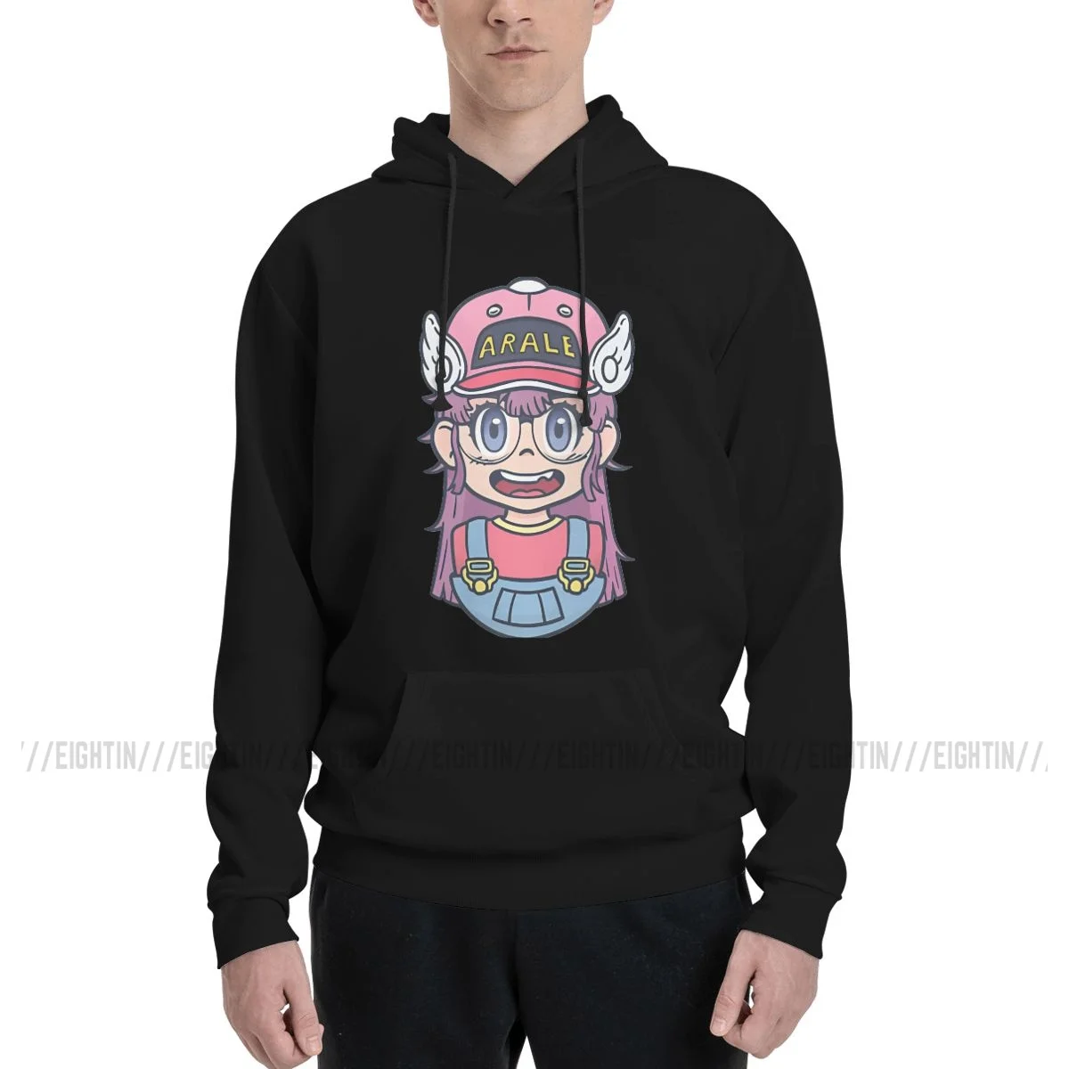 Arale Portrait Hip Hop Sweatshirt Men WomenDr. Slump Penguin Village Retro Oversized Hoodies Autumn Pullovers