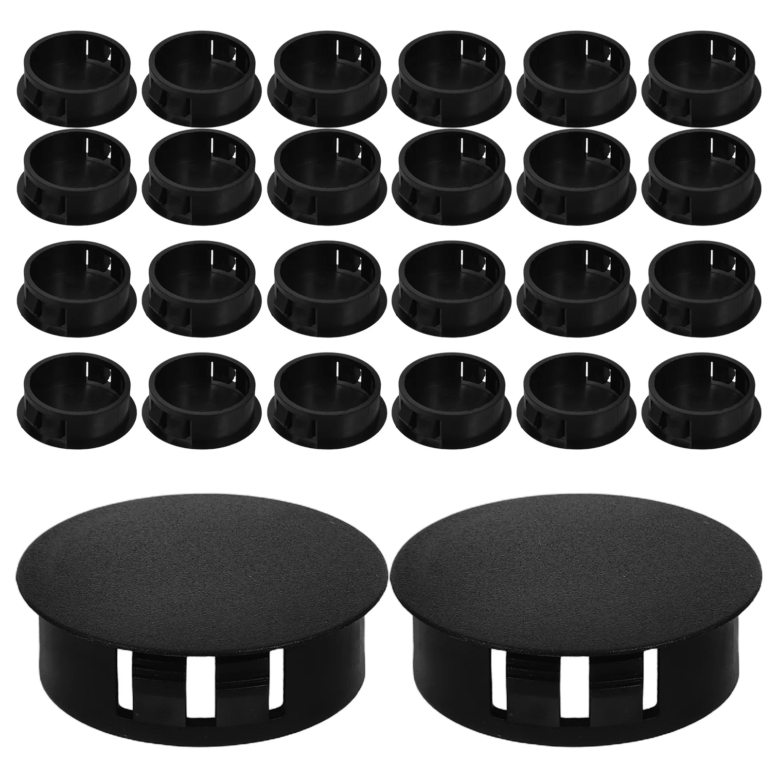 

30pcs Plastic Drill Covers 28Mm Furniture Hole Plugs Caps Cabinet Wall Tile Hole Cover Dustproof Plug Cap Universal Blanking Cap