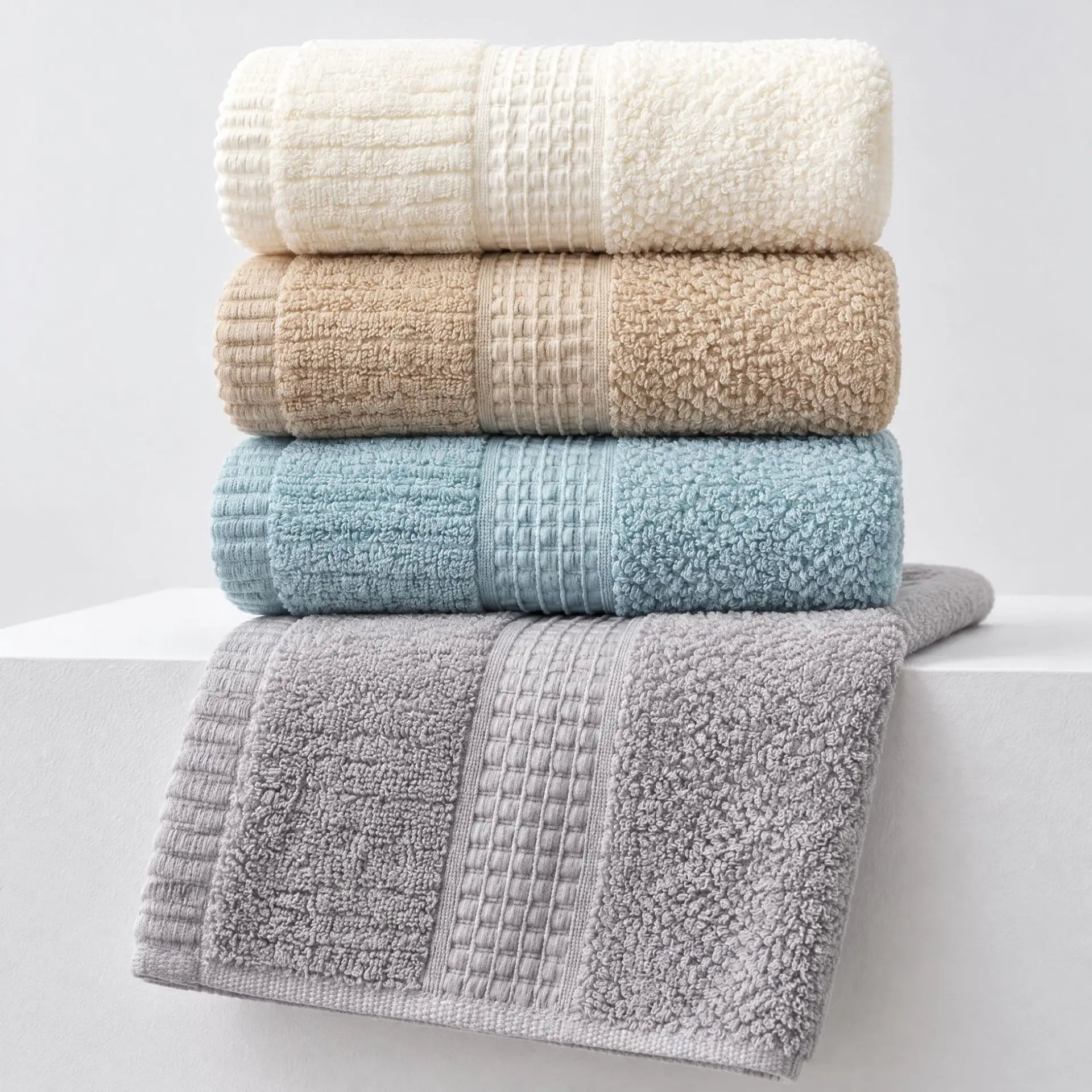 Household Simple Thick Cotton Face Towel Absorbent and Not Prone To Hardening Adult Towel Infant Face Towel
