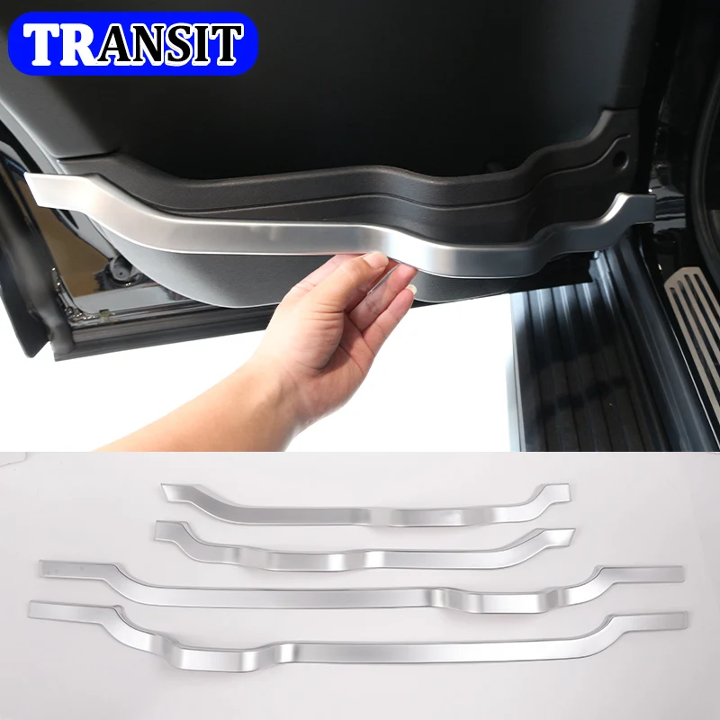 

ABS Car Inner Door Panel Decorative Strips Cover Trim Sticker For Land Rover Discovery 4 LR4 2010-2016 Auto Accessories