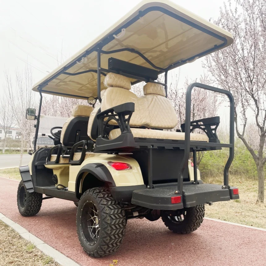 

4 Wheel Drive Golf Cart Electric New Electric Hunting Golf Cart With Folding Windshield 7000W High Power AC System For Sale