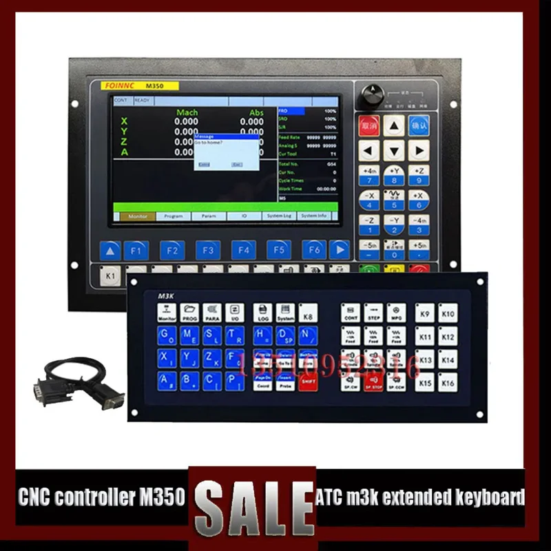 M350 3/4/5 Axis G Code High Precision Cnc Engraving Machine Motion Controller Atc Extended Keyboard