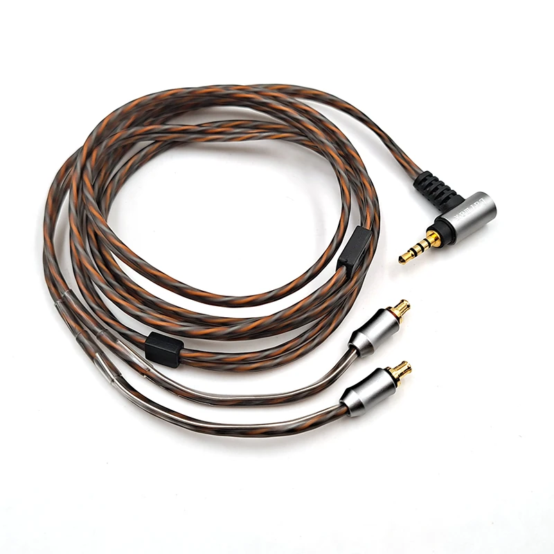 Earmax لسماعات الصوت تكنيكا LS50 E50 E70 LS400 LS70 LS300 LS200 A2DC قابلة للاستبدال 2.5 مللي متر كابل التوازن الفضة مطلي