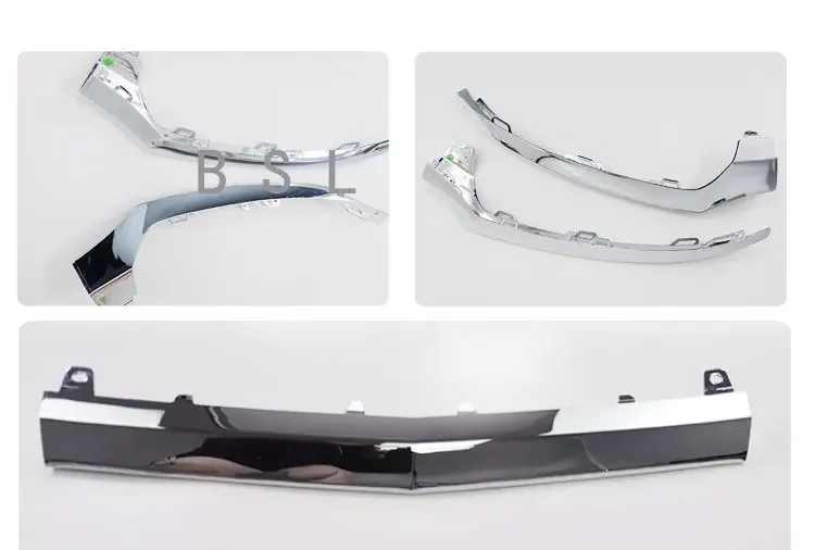 Voorbumper Lip Spoiler Chrome Trim Voor Mercedes C Klasse W205 C205 Coupe C200 C300 C400 C63