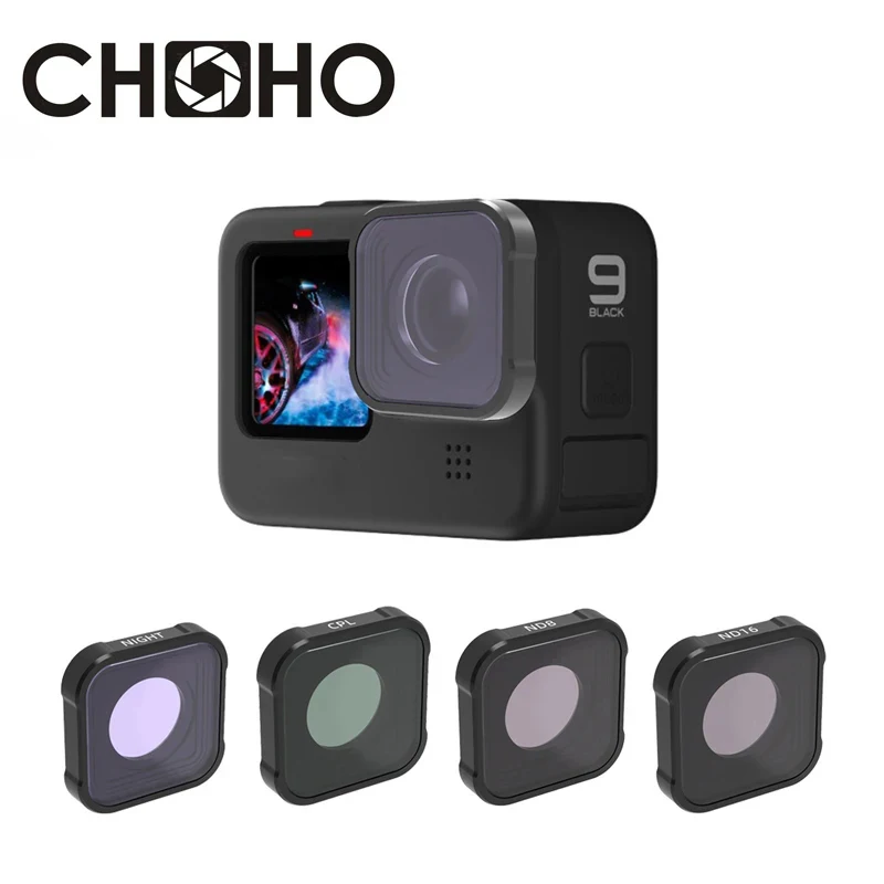 For GoPro 9 10 11 12 Black Accessories UV CPL ND8 ND16 ND Filter Lens Cover Protector Repair Part for Go Pro HERO Action Camera