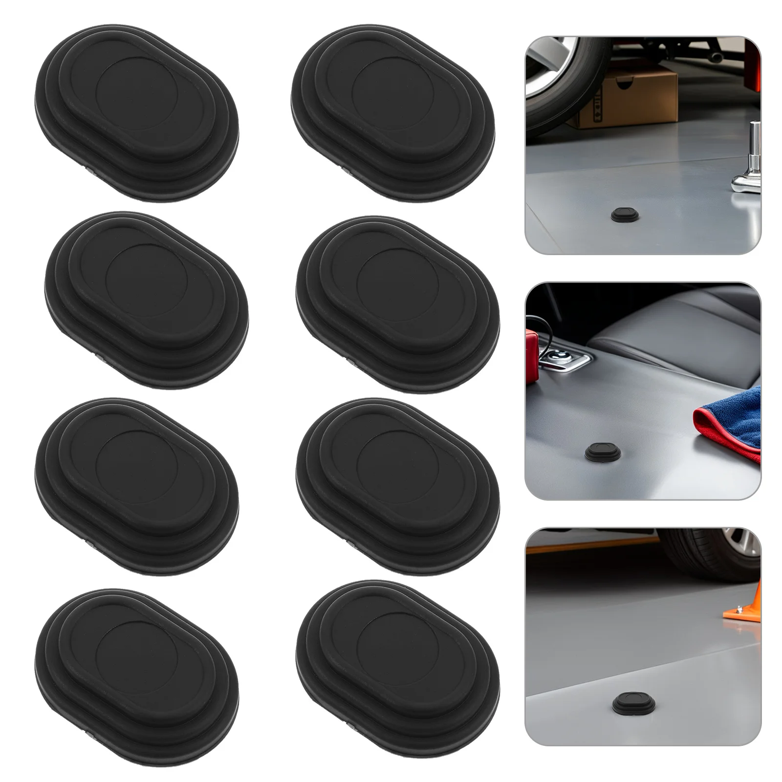 

30Pcs Thickened Silicone Car Door Shock Absorber Pads Anti Collision Noise Reduction Easy Install for Most Vehicles