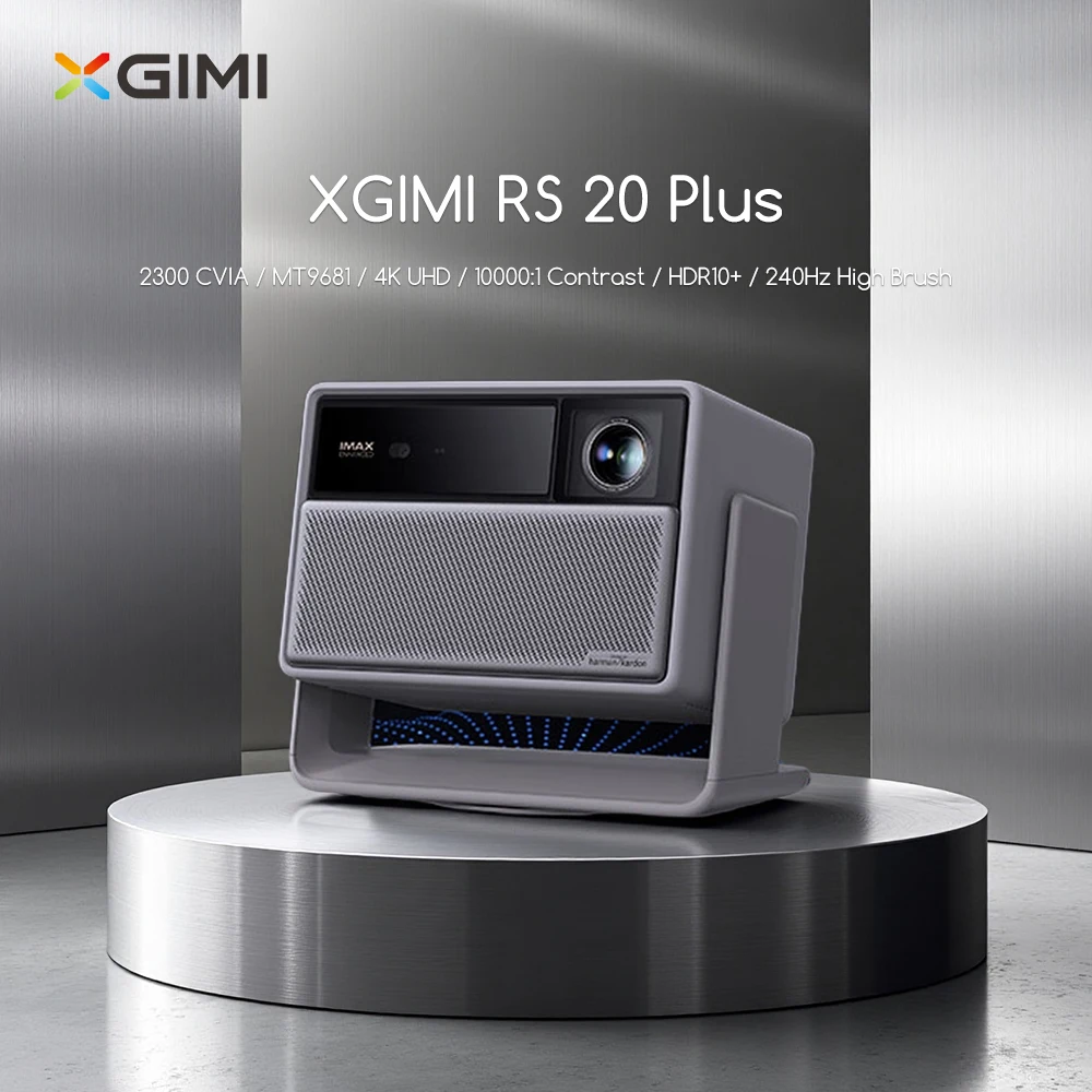 

XGIMI RS20 PLUS Laser 4K Projector 3000 ISO Lumens Harman/ Kardon Sound MAX 4K RGB Portable LED Home Theater Projector