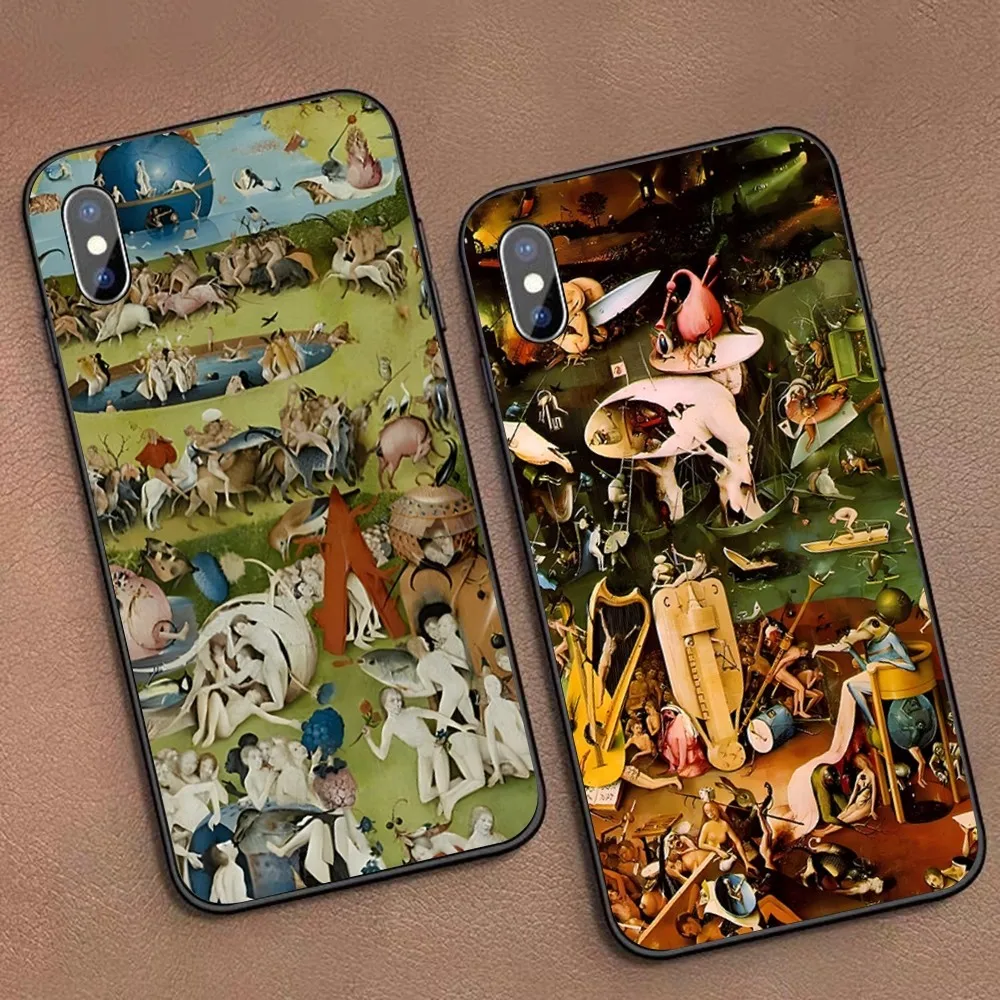 Hieronymus-Bosch Phone Case For iPhone 15 14 11 12 13 Mini Pro XS Max Cover 6 7 8 Plus X XR SE 2020 Funda Shell