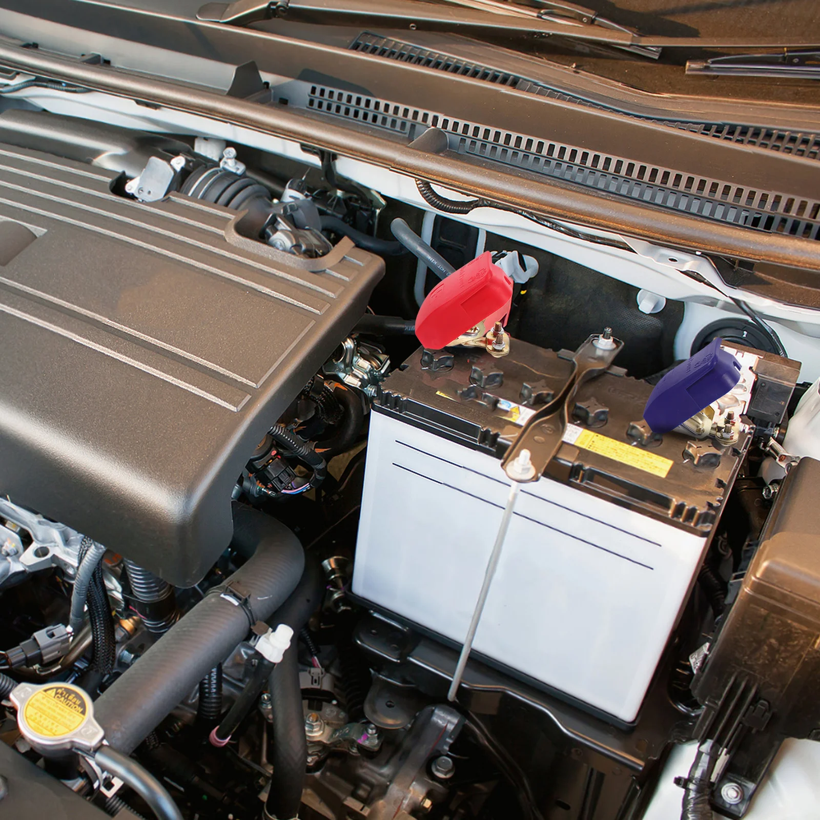 

2 pcs Terminals Clamps Set Source Material Safety Post Side Post Car Connectors Standard Adapters Negative