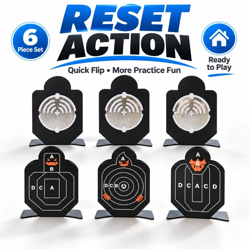 Portable Metal Practice Target Clear Mark Plate with Sound Feedback for Home Game