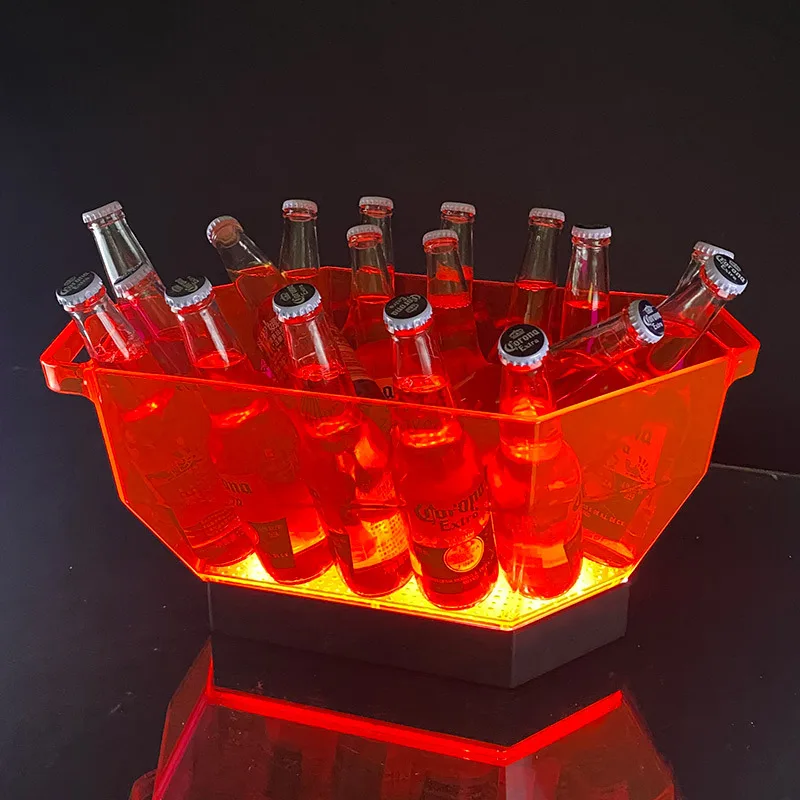 LED bar luminous creative smoke gray ice tank wine frame ktv champagne bucket foreign wine bucket ice beer