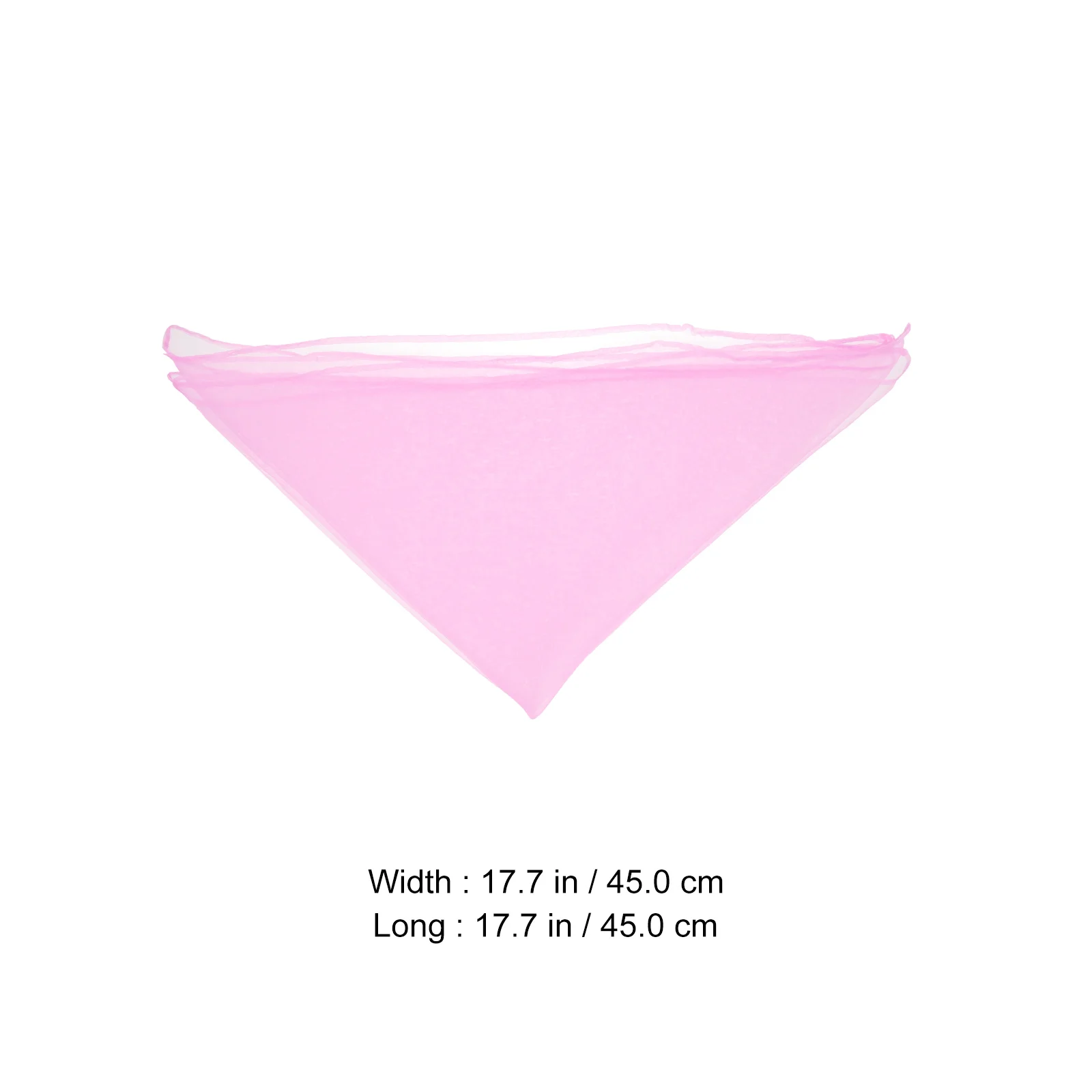 

10 Pcs Triangle Solid Color Square Scarf Miss Chiffon Scarves Silk Dance for Women