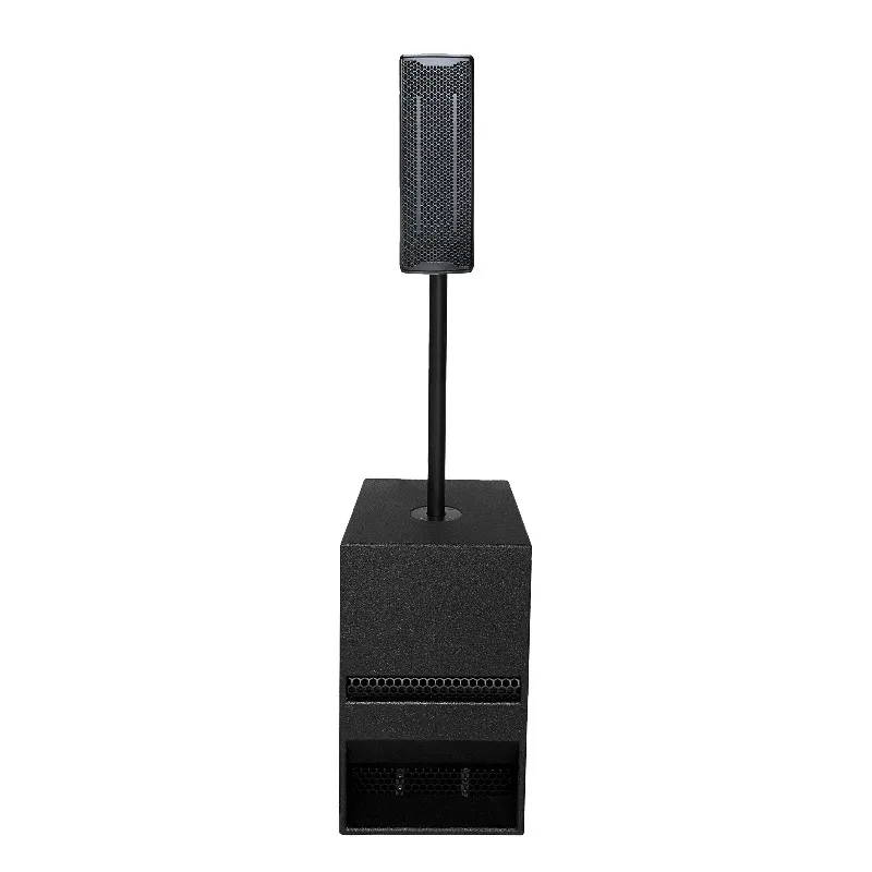 80W 3.5 Inch Column Array Speaker With 600W 12 Inch Active Subwoofer Professional Audio System For Church DJ Small Events