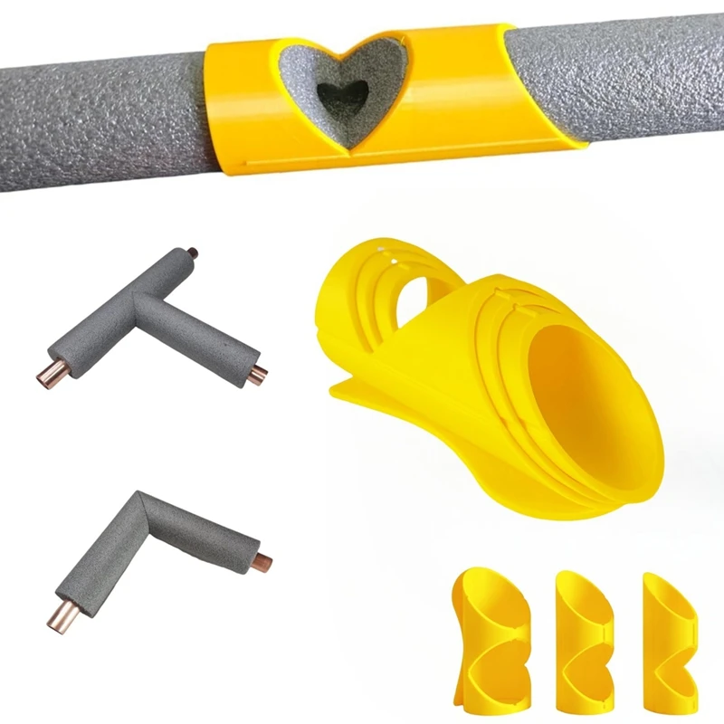 3Pcs Foam Pipe Cutter Tool - Three-Tube Insulation Cutting Fixture, Insulation Cutting Fixture In 3 Models, For Pipe