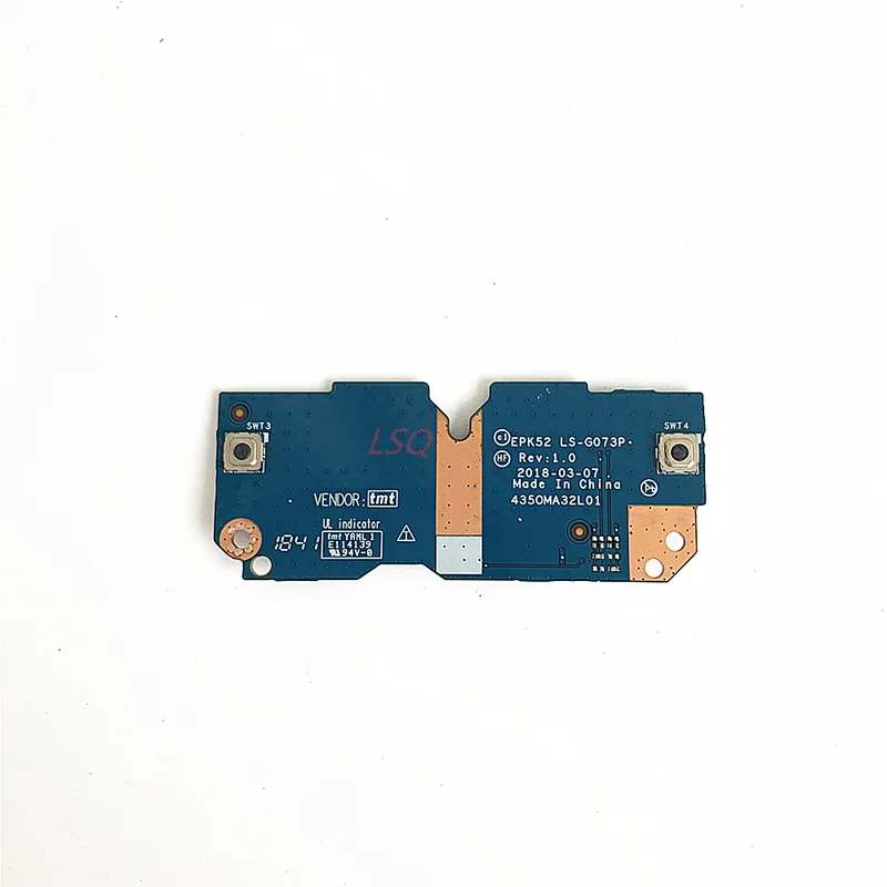 FOR HP 15-DA 15-DB TPN-C135 TPN-C136 Touchpad Button Board without Cable LS-G073P