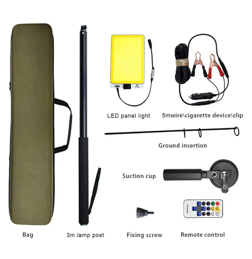 

Портативный уличный светодиодный рабочий светильник, перезаряжаемая лампа для кемпинга, прожектор, телескопические лампы на столбе для путешествий, рыбалки, барбекю