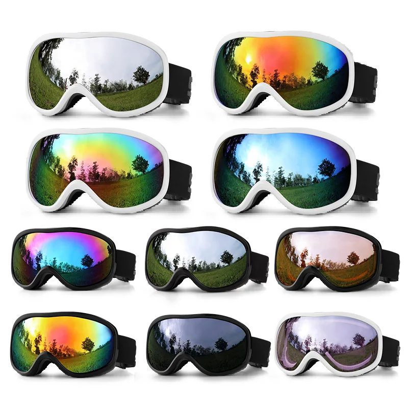 spherical ski goggles 2025 new ski goggles double-layer anti-fog men's and women's outdoor ski glasses