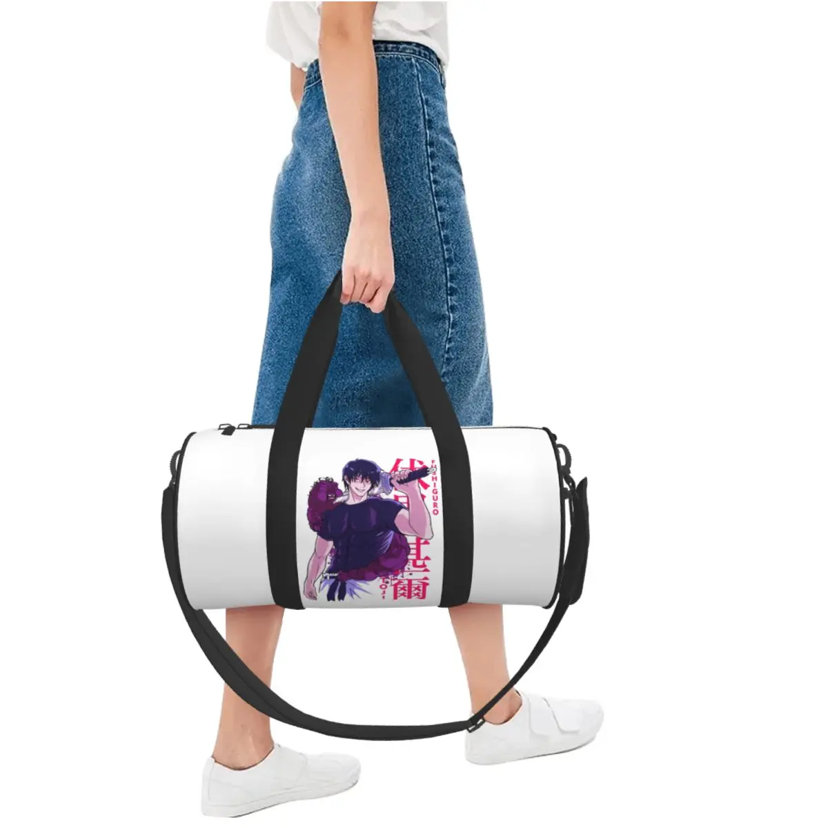 Bolsa de gimnasio de Anime Satoru Fushiguro Megumi, bolsas deportivas de entrenamiento para hombres y mujeres, bolsa de Fitness colorida de gran capacidad, bolso de fin de semana