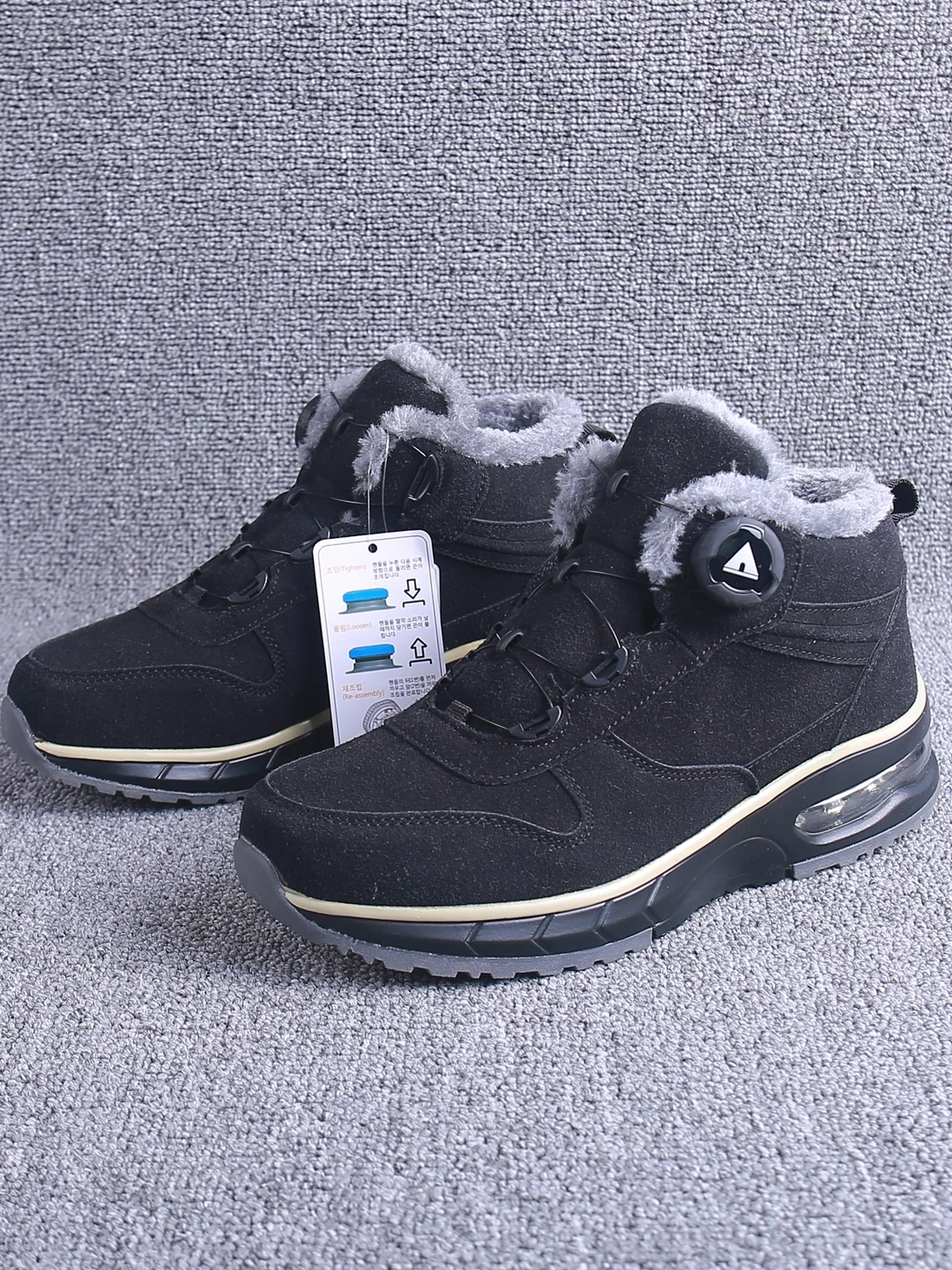 

Winter Warm Thiened Snow Boots Women's Lightweight Cotton Rotating Bule Slip-On Boots Outdoor Cam Travel oes